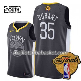 Maillot Enfant Golden State Warriors Kevin Durant 35 Black Town 2018 NBA Finals Nike Swingman